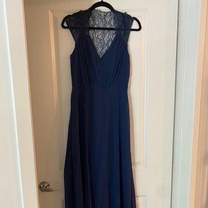 Asos Navy Maxi Dress with Lace Detail NEW with Tags